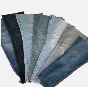 7 Denim Jean Legs Craft Quilt Upcycle